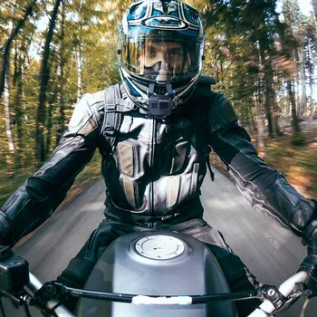 TELESIN Motorcykel Hjelm Strap Mount Action Kamera Foran Hagen Mount til GoPro Hero 9 8 7 6 5 DJI Osmo Handling Tilbehør