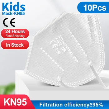 10-100Pcs FFP2 Kid Masker KN95 Børns Masker Genanvendelige Beskyttende ansigtsmaske maskemasque 95% Filtrering Mascarillas sp2 tapaboca