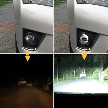 2stk Tåge Lys PTF H11 Bi-Xenon projektorens Linse For Toyota Corolla/Yaris/Avensis/Camry/RAV4/Peugeot/Lexus Car-Styling LED Pærer