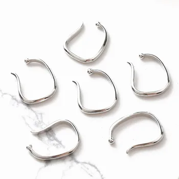4STK 14k Forgyldt Smertefri Ear-Clip-Ring for Clip-on Øreringe Diy Gøre Leverancer Smykker Resultater Komponenter, Tilbehør