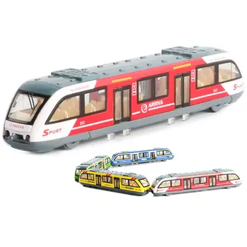 1STK 1:64 Magnetiske Trække sig Tilbage Legering Forbundet Metro Metro Track Tog Legering Model Toy