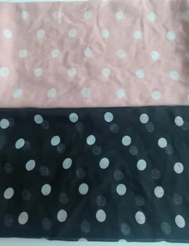 2019 Nyeste Polka Print-Loop Sjaler, Tørklæde Kvinder Mode Dot Stedet Print Infinity-Hijab Lyddæmper Wrap 2 Farve Engros-10stk/masse