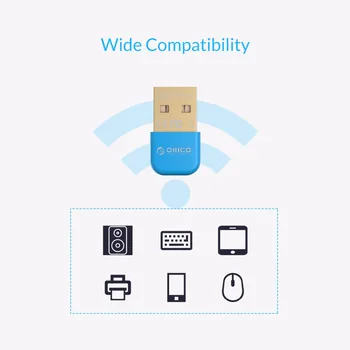 ORICO USB Bluetooth 4.0-Adapter Bluetooth Dongle Sender-Modtager til PC Windows-Kompatibel Bluetooth-Mus 2.1/2.0/3.0