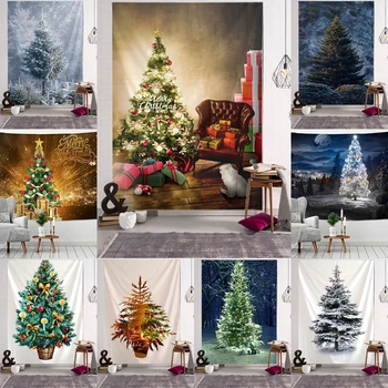 2020 Nye Juletræer Gobelin Væggen Hænger Juledag Hængende Tøj Scene, Dekoration Klud Væggen Klud Flere Størrelser