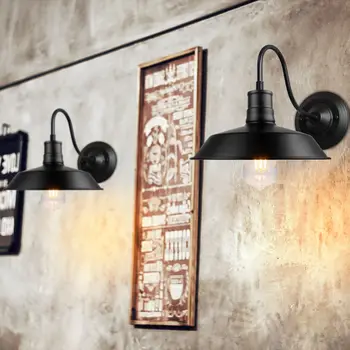 Vintage Loft-Væg Lys Skygge Indendørs LED-Væg Sconce Retro Industrielle Svanehals Lys Vintage væglampe Fittings Lampe Inventar