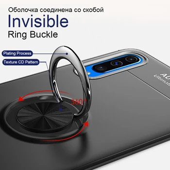 3-i-1 Telefon Tilfældet + Kamera Glas til Ære 9X Hauwei Ære 9Lite Magnetisk Ring, Silicone Cover til Honor9 9X Pro Huawei Honor-9X