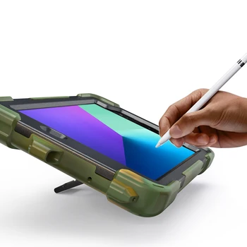 For Samsung Galaxy Tab Aktiv 2 T395 T390 T397 tilfældet med blyant indehaveren Støtteben Hårdt etui + skulderstrop + Håndremmen + Pen