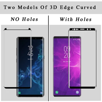YIYONG 3D-Kant Buet Glas Til Samsung Galaxy S8 S9 Plus S7 Kant Hærdet Glas Skærm Protektor Til Samsung Note 8 9 S Glas