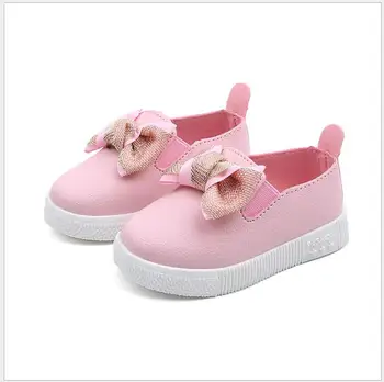 Piger casual sko til børn Pink Dejlige Bowtie prinsesse sko baby børns ærter enkelt sko til børn sko