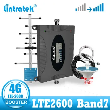 Lintratek 4G LTE 2600MHz trådløse forstærker Band 7 signal booster repeater mobiltelefon 4g B7 netværk signal forstærker kit