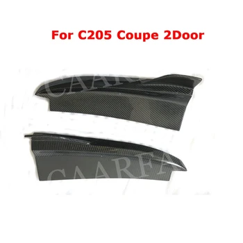 Carbon Fiber Bageste Læbe Splittere Trim Canard Forklæder Winglets til Mercedes Benz C-klasse W205 C205 C180 C300 C200 C63 2016 - 2019