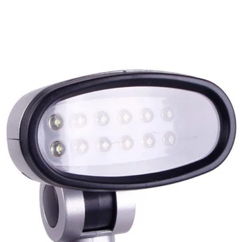 12 LED Praktiske Lyse Læse Lette Bærbare, batteridrevne Fjernsyn Arbejde bordlampe Camping