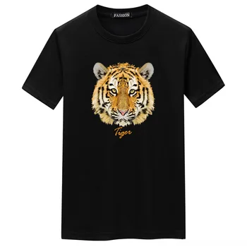 Ymwmhu Tiger Grafisk Trykt kortærmet T-Shirt kortærmet Sommer Toppe Streetwear moden, Male T-shirts Plus Size t-Shirt til Mænd