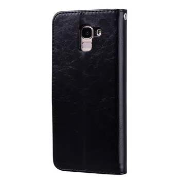 For Samsung Galaxy J6 2018 Tilfælde Samsung J6 2018 Tilfælde Luksus Flip Læder Pung Cover Phone Case For Samsung Galaxy J600F Sag