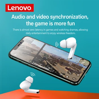 Lenovo Xt90 Trådløse Hovedtelefon Bluetooth-5.0 Sports Hovedtelefon-Touch-Knappen Ipx5 Vandtætte Ørepropper Med 300mah Opladning Box