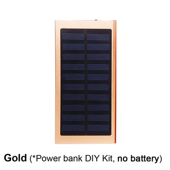 Powerbank Bærbare Pover Power Bank 1* 7566121 Solar Power Bank Tilfælde DIY Kasse Dual USB-Kit Telefon Oplader Lommelygte