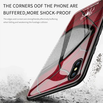Telefonen Sagen For Huawei Y5 Y6 2018 Y7 Pro Y9 Prime 2019 Y6s Y9s Y7P 2020 Marvel Superhelt Beklædning Luksus Hærdet Glas Tilbage Dække