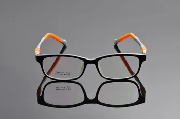 DEDING Ubrydelig Børn Silikone Rektangel Fleksible Briller Ramme Størrelse 47,Børn, Studerende Briller Til Piger Drenge DD0282-1
