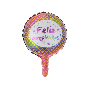 50stk 10tommer spanske tillykke med Fødselsdagen Kærlighed Folie Balloner Feliz Cumpleanos Te Quiero Luft Baloes Begivenhed Party Dekorationer Luft Golobs