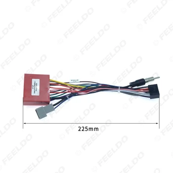 FEELDO Bil Navi Radio 16PIN Power Adapter Kabel Til Mazda 2/3/6 Ruiyi Lyd Stereo, 16Pin Ledningsnet #HQ4239