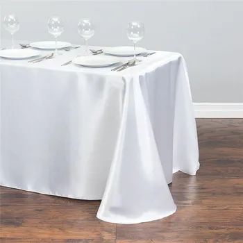 Multi farve satin dug for brylluppet part, der banket dekoration/polyester duge bordet, dække bord overlay