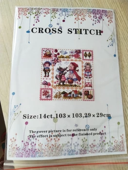 Cross stitch kit Dyr bomuld tråd Kærlighed lås lærred syning, broderi Og drikke dyr serie sweater dyr
