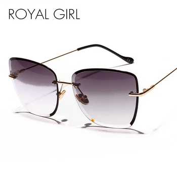 Royal Pige Brand Design 2020 Mode Uindfattede Pladsen Kvinder Solbriller Candy Farve Rejse Sol briller Kvindelige Beskyttelsesbriller Voksen ss662