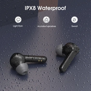 Mpow Mbit S Tur Trådløse Øretelefoner med Punchy Bas IPX8 Vandtæt Trådløse Bluetooth Hovedtelefoner Touch Kontrol for Sport Fitness