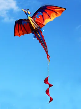 Professionel Varme 140 cm / 55inches Stereo Pterosaur Kite / Dragon Kites Med Håndtag og Line Godt Flyvende