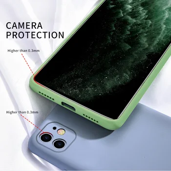 For iPhone11 Pro SE 2 Tilfælde Luksus Original Silikone Fuld Beskyttelse Soft Cover Til iPhone 11Pro Antal Telefonen Sag