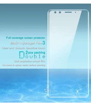 Imak Hydrogel Film 3 III Til HTC U12 Plus Bagside Forside Bagside Skærm Beskyttende Gennemsigtige olieholdig
