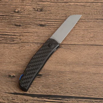 Bærbare Små Folde Kniv D2 Blade Carbon Fiber Håndtag Nye Udendørs Camping Jagt Knive EDC Værktøj