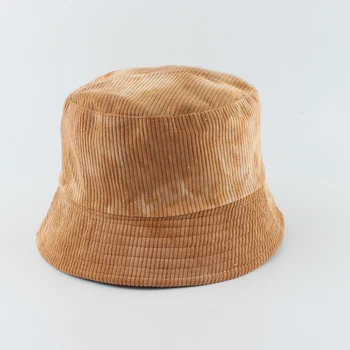 Tie Dye Fløjlsbukser Reversible Bucket Hat Til Kvinder, Efterår Og Vinter Mænd Panama Udendørs Fiskeri Cap Solcreme Fisker Hatte Bob