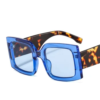 Nye Overdimensionerede Square Solbriller Vintage Designer Kvinder 2021 Mode solbriller Grønne Nuancer UV400 Mænd Luksus Mærke Mand Kvinde