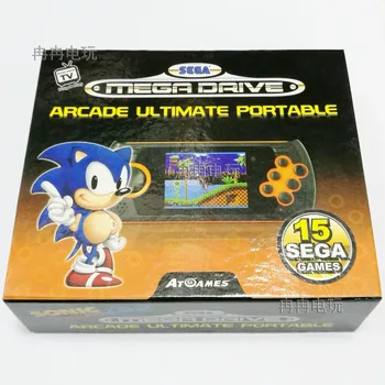 1stk 2,8 tommer LCD-Børn Video Spil Toy Håndholdte Spil Spiller Bærbare spillekonsol til Sega bulit i 15 spil Gratis sd-kort