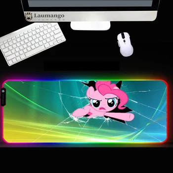 RGB musemåtte Unicorn Gaming Tykkere Mousemat 30x80/40x90CM Stort LED-Belysning musemåtte Gamer Bruser Pad Tastatur Mat XXL