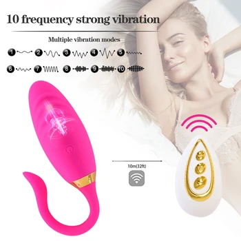 Trådløs Fjernbetjening Vagina Vibrator Voksen Kvinde Massageapparat Elsker Æg Vibrator Sex Legetøj til Kvinder Anal Toy Kvindelige Masturbator