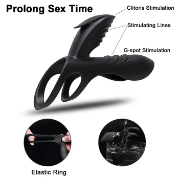 Penis Vibrator Sex Legetøj til Par Vibrating Ring-Penis Erektion Klitoris Stimulator Butt plug Erotisk Voksen Sex Legetøj Til Mænd