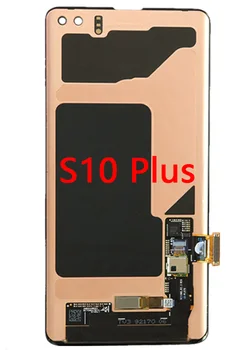Original Med en Linje S10 Plus LCD-For Samsung S10+ SM-G975F/DS G975U LCD-Display og Touch-Skærm, Digitizer Med Stellet
