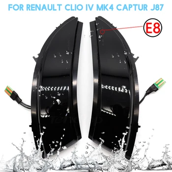 2x For Renault Clio IV MK4 opfange ar J87 Dynamisk Blinker LED-blinklys Lys Side Spejl Indikator Sekventiel Bil Tilbehør