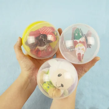 100mm 1/pack gennemsigtig plast Overraskelse bolden kapsler legetøj med inde i anden figur toy automat I Hvor Æg Bolde