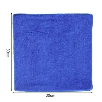 Nye 50stk bilvask Håndklæde Blå Anti-Ridse Quick-Tørring Mikrofiber Rengøring Multi-Funktionelle Hud-Venlige Bil Vask 30*30cm