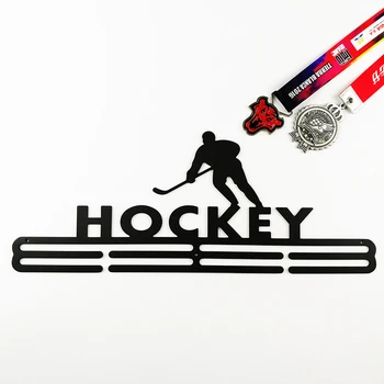 Hockey medalje bøjle Sport medalje display rack Medalje holder 40cm L for 32+ medaljer