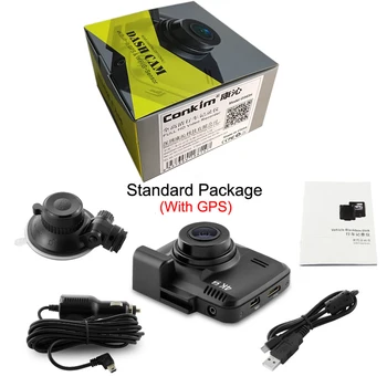 Conkim Dash Kamera Novatek 96660 Wifi Bil Kameraer, GPS Tracker 4K Ultra HD-2880*2160P nattesyn Bil DVR 150 Graders Vinkel Linse