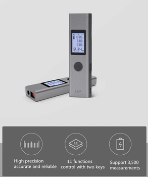 NYE Xiaomi Duka ATuMan 40m Laser range finder (laserområdefinder) LS-P USB-flash-opladning Range Finder Høj Præcision Måling afstandsmåler