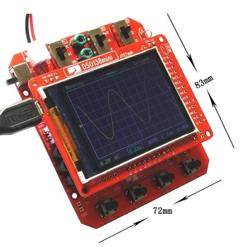 NYE DSO138mini Digital Oscilloskop Kit DIY Læring Pocket-size DSO138 Opgradering