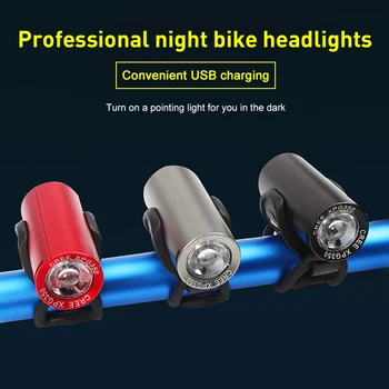 5 Tilstande Cykel Lys Mountainbike USB-Opladning Front Lys Hale Lys, Stærke Lys, Vandtæt Sikkerhed Advarsel Lys Cykel Lygter