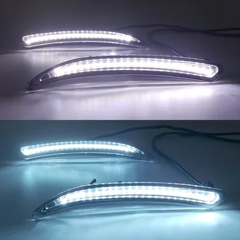 CSGJMY 2STK LED KØRELYS Kørelys Med blinklys Lampe For Buick Regal GS Opel Insignia 2010 2011 2012 2013