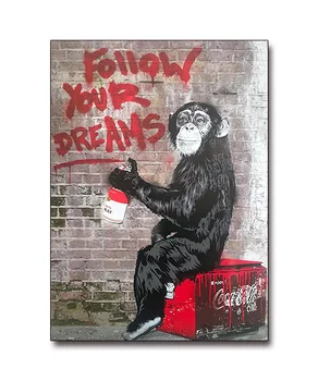 Banksy Abe Modulære Lærred Maleri Plakater Udskriver Quadros Væg Kunst, Street, Graffiti Billede Stue Home Decor Cuadros