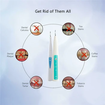 Tand Pletter Remover Ultralyd er højfrekvent Vibration Trådløse Dental Tøroffset Tandsten kridtning Ren Værktøjer